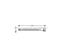 AVA Deutschland GmbH Secador, aire acondicionado para PEUGEOT: 207, 208, 1007, 207+, 2008 & CITROËN: C3, DS3, C3 Aircross, C3 Pluriel (Ref: CND225)