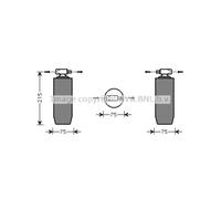Secador de aire acondicionado 42041001HW AVA QUALITY COOLING