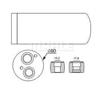 Secador, aire acondicionado MAHLE AD 15 000S