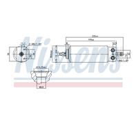 NISSENS 95039 Filtro deshidratante, aire acondicionado