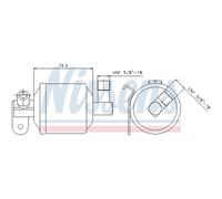 Secador, aire acondicionado NISSENS 95204