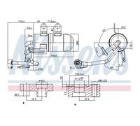 NISSENS 95384 Filtro deshidratante, aire acondicionado