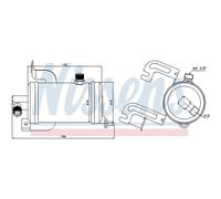 Secador, aire acondicionado NISSENS 95474