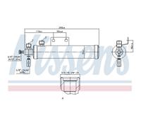 NISSENS 95511 Filtro deshidratante, aire acondicionado