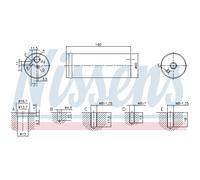 NISSENS 95524 Filtro deshidratante, aire acondicionado