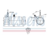 NISSENS 95572 Filtro deshidratante, aire acondicionado