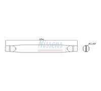 Secador de aire acondicionado 95623 NISSENS para FORD FIESTA VI FIESTA VI Van