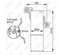 Secador, aire acondicionado NRF 33303