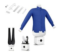 Secador automático de aire caliente y plancha, plancha de vapor para eliminación de arrugas, suave con todos los tejidos, secado de 360° para camisas y pantalones