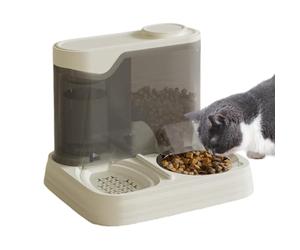 Secador automático de Comida para Gatos y Salpicaduras de separación húmeda 2 en 1 para Viajes, hogares multimascotas, Vacaciones, Apartamentos | Comida automática para Peces, Alimentos y Agua