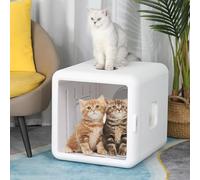 Secador automático para mascotas para gatos y perros pequeños, máquina secadora para gatos de secado 360 con temperatura ajustable y caja secadora para gatos ultra silenciosa y segura, 65L,220V