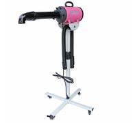 Secador con pie para perros ajustable con calefactor Poseidon de GogiPet, rosa
