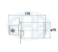Secador de aire acondicionado 668015 ERA para MERCEDES-BENZ CLASE C CLK