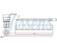 Secador de aire acondicionado 95454 NISSENS para ALPINA FIAT BMW ROLLS-ROYCE
