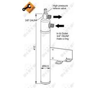 Secador de aire acondicionado Acero 33365 NRF para MERCEDES-BENZ