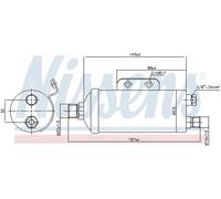 NISSENS 95354 Filtro deshidratante, aire acondicionado
