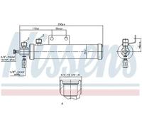 NISSENS 95511 Filtro deshidratante, aire acondicionado
