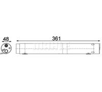 Secador de aire acondicionado AD 95 000P MAHLE para MERCEDES-BENZ