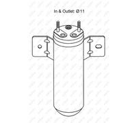 Secador de aire acondicionado Aluminio 33162 NRF para LAND ROVER FREELANDER I