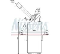 Secador de aire acondicionado Aluminio 95213 NISSENS para FORD FOCUS I
