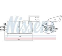NISSENS Secador, aire acondicionado para CHRYSLER: PT Cruiser (Ref: 95368)