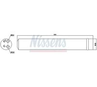 Secador de aire acondicionado Aluminio 95519 NISSENS para RENAULT TWINGO II WIND