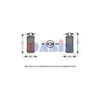 Secador De Aire Acondicionado De Acero Para Honda Prelude V 2.0 16V 2.2 2.0I