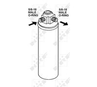 Secador de aire acondicionado NRF para Porsche 911 964