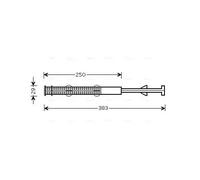 Secador de aire acondicionado R 134 a VND237 AVA QUALITY COOLING para VW AUDI