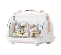 Secador de biberones, organizador de biberones, estante para secadora de biberones, esterilizador y secadora con asa de fácil transporte y tapa prueba de polvo para el hogar, cosas de bebé,