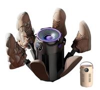 Secador de Botas Eléctrico con 6 Brazos, Temporización de 3h/6h/9h, Temperatura Constante Inteligente de 48°C, para Guantes, Zapatillas y Zapatos de Uso Diario gray