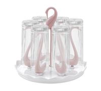 Secador de botellas, estante de de para botellas, bandeja giratoria para tazas de , para cocina, encimera, viajes, camping, hotel, guardería, oficina, despensa