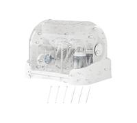 Secador de Botellas - Estante seco para biberones, contenedor de Almacenamiento con Tapa, Compacto y portátil, Bandeja de extraíble para la encimera de la habitación de los niños, Semana, Creamy