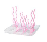 Secador de botellas vertical: estante plegable de viaje, soporte portátil vertical, organizador de mostrador de cocina, almacenamiento de biberones, herramienta compacta y eficiente | Cuarto de baño