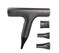 Cecotec Secador de pelo Bamba Ionicare 6000 RockStar Soft. Bajo consumo, 1200W, Motor digital con iones reales, Extreme Protect, Función autolimpieza, Silencioso, Incluye 3 boquillas Gris