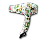 Secador de cabello LIM HAIR VR 4.0 PROFESIONAL con diseño estampado fantasía 2000 W TOURMALINE IONICO, 3 metros cable, 2 boquillas (TROPICAL, SECADOR)