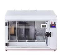 Secador de filamentos, deshidratador de filamentos de 4 bobinas con termómetro e higrómetro, pantalla digital, temperatura ajustable de 0 a 70 °C, almacenamiento de filamentos