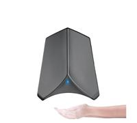 Secador de manos automático por chorro, filtro Sensor infrarrojo frío y caliente inducción, secador alta potencia for baño Hotel(ABS Black)