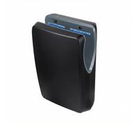 Jofel - Secamanos Óptico de Alto Rendimiento (540 Km/h) 1500W, Secador de Manos Automático, Rápido, Tipo Cortina, Depósito Recogeaguas, Modelo Jet Smart Carcasa ABS Antibacteriana, AA24650 Negro