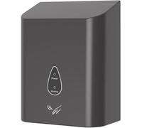 Secador de manos de inducción automático comercial, secador de manos de pared de inducción inteligente de 900 W con luz azul, secador de manos inteligente de aire frío y caliente(Gray)