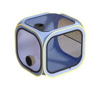 Secador de mascotas, diseño de habitación ventilada cerrada, 19.69 x 19.69 x 19.69 pulgadas, jaula de aseo portátil y función anti , práctica caja para el hogar para gatos, perros, cuidado de