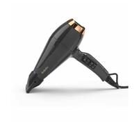 BaByliss Secador de pelo Italian Air Pro con Difusor - Motor AC Profesional, Alta potencia 2200 W, Tecnología iónica antiencrespamiento, 2 temperaturas y 2 velocidades, Made In Italy, Negro, 6719DE