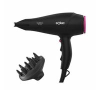 Secador de pelo BaByliss Wave Secret Air C1900E, Caliente, largo, 180-230 °C, Cable giratorio, Apagado automático, Negro