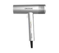 Cecotec Secador de Pelo con Motor Digital Bamba IoniCare RockStar Aluminum. 2000W, 105000rpm, Tecnología de Iones, 3 Velocidades y 4 Temperaturas, Incluye Boquilla de Precisión