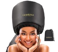 Secador de pelo con capucha con diadema integrada que reduce el calor alrededor de las orejas y el cuello - Gorra difusor de secador con capucha para rizado, acelera el tiempo de secado,