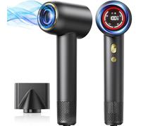 Secador de pelo de iones de 1600 W, GLAM Secador de pelo de secado rápido con concentrador, secador de pelo de salón, 4 calor y 2 velocidades, 200 millones de iones para el hogar, viajes y peluquería