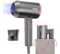 Secador de pelo de iones plegable DEWILY Profi Fön Reisefön Klappbar Klein,Haarföhn Hairydryer Haarföh silencioso, 3 Heiz, Starker Reisehaartrockner für Familie