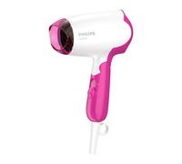Secador de Pelo de Viaje Plegable Philips BHD003/00 1400W 1 Temperatura 2 Velocidades Rosa Blanco