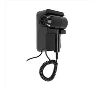 Secador de pelo GMDQ con aire caliente y frío, eléctrico, de pared, para baño, hotel, con iones negativos y soporte USB, color negro, enchufe UE.