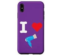 Secador de Pelo I Love Hair Estilo de Calor Belleza Moda Peluquería Carcasa para iPhone XS MAX